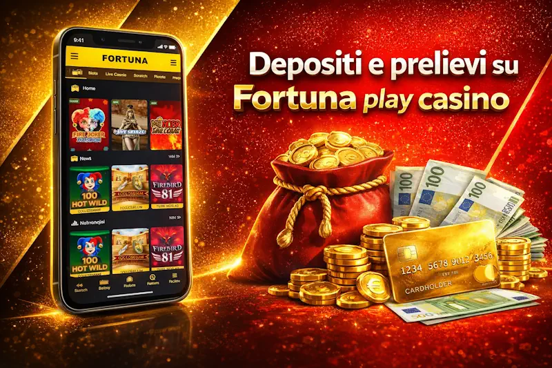 Depositi e prelievi su Fortuna play casino